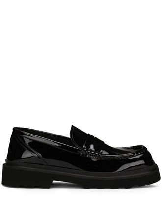 Dolce & Gabbana Loafers met vierkante neus - Zwart