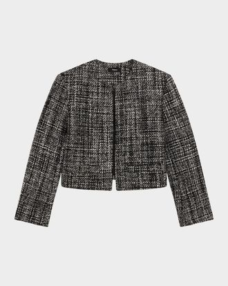 Theory Tailored Melange Tweed Jacket