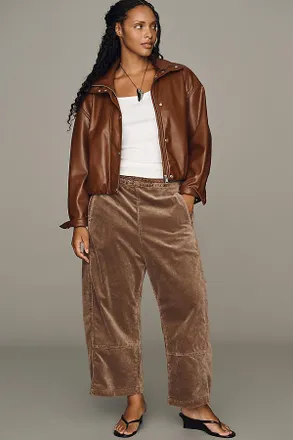 Pilcro Izzie Relaxed Corduroy Pull-On Barrel Pants