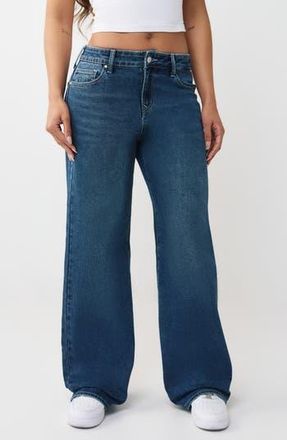True Religion Bobbi Baggy Jeans in Medium Blaze Wash at Nordstrom Rack, Size 26
