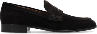 Gianvito Rossi Schoenen George type loafers - Heren - Loafers - Bruin - 41 EU - Leer - Schoenen