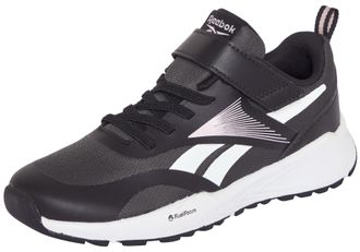 Reebok Laufschuh REEBOK ENERGEN RUN ELASTIC LACE & TOP STRAP, Gr. 30, schwarz, frostedberry, grau6, Synthetik, Textil, Schuhe Laufschuh