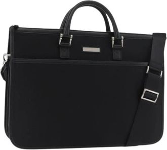 Burberry Pre-owned Vintage Nylon Business Bag - Dames - Vintage Handtas - Zwart - ONE Size - Nylon - Vintage