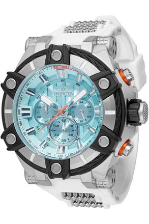 Invicta Bolt 49805 Heren Horloge - Quartz Uurwerk - Roestvrij Staal met blauwe Wijzerplaat - 52mm