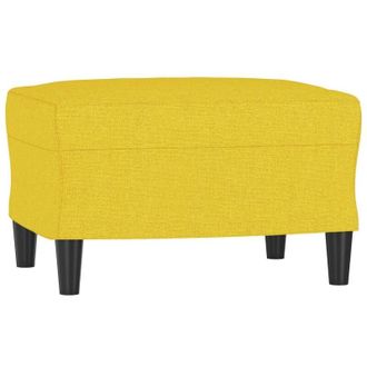 vidaXL Reposapi&eacute;s De Tela Amarillo Claro 60x50x41 Cm Vidaxl