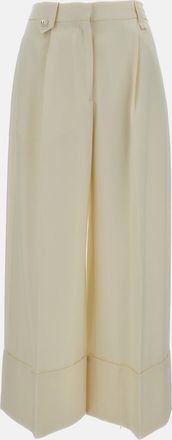 Simone Rocha Pantaloni Cropped A Gamba Larga