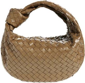 Bottega Veneta Teen Jodie Intrecciato Leather Hobo in Pinecone Gold at Nordstrom