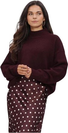 Notre-V Nv-Iga Sweater - Dames - Coltruien - Rood - XS - Truien & Vesten