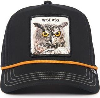 Goorin Brothers Wise Ass Owl Patch Snapback Hat in Black at Nordstrom Rack