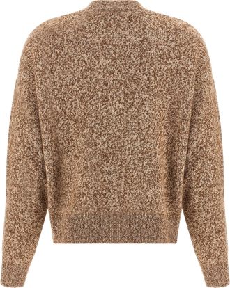 Versace Womens Beige Virgin Wool Cardigan Clothing