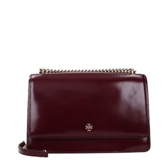 Tory Burch Tory Burch Emerson Umh&auml;ngetasche Damens Leder Rot/Burgund