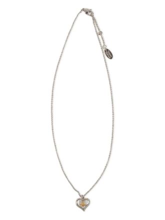 Vivienne Westwood heart-charm necklace - women - Brass - OS - Silver