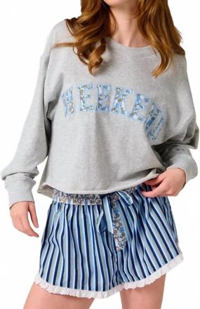 Shiraleah Striped Boxer Shorts In Blue