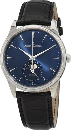 Jaeger-LeCoultre Pre-owned Jaeger LeCoultre Master Ultra Thin Automatic Moon Phase Blue Dial Mens Watch Q1368480