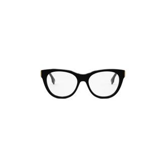 Fendi First Round Optical Frame - female - Fendi - Glasses - Black - 53 MM - Accessories