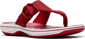 Clarks Breeze Cove Flip Flop in Cherry at Nordstrom Rack, Size 5