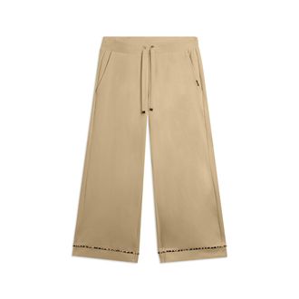 Freddy Pantaloni cropped wide leg con dettaglio animalier