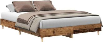vidaXL Estructura De Cama Sin Colch&oacute;n Madera Vieja 150x200 Cm Vidaxl