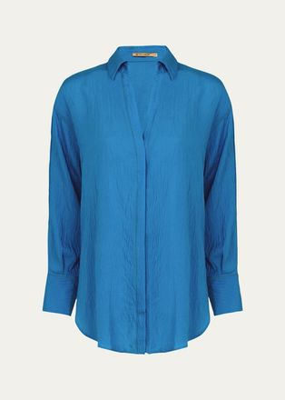 Vix Bailey Textured Drop-Shoulder Shirt
