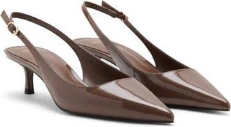 Mango Mona Slingback Pump in Chocolate at Nordstrom, Size 6.5Us