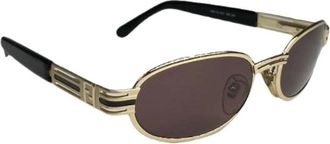 Fendi Pre-owned Accessories, female, Black, Size: ONE SIZE Pre-owned Metal Sunglasses