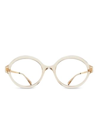 Mykita Noomi round-frame glasses - unisex - Metal/Acetate - 52 - Neutrals
