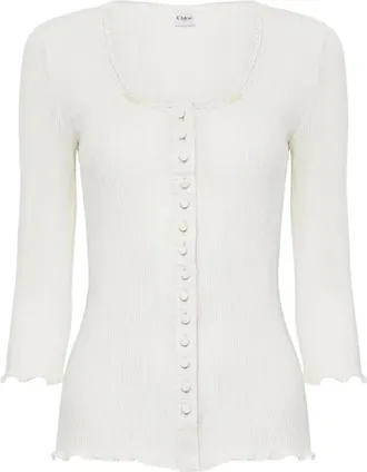 Chlo&eacute; Truien & Vesten, Dames, Wit, M, Cardigans