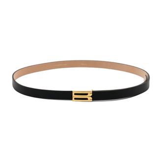 Victoria Beckham Dorian Frame Micro Belt - female - Victoria Beckham - Belts - Black - 80 CM - Accessories
