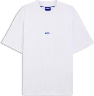 HUGO BOSS Cotton jersey T-shirt with logo patch