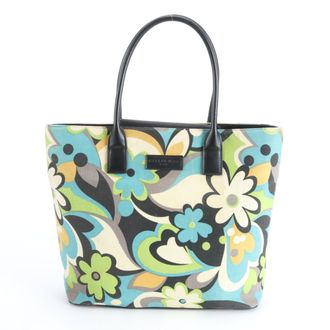 Balenciaga Brown Multi-Color Canvas Leather Handbag Shoulder Bag Tote Bag (Pre-Owned)