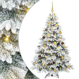 vidaXL &Aacute;rbol De Navidad Artificial Con 300 Led 180 Cm Pe Y Pvc Vidaxl