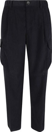 Herno Rechte broek - Heren - Straight fit broeken - Blauw - L - Broeken