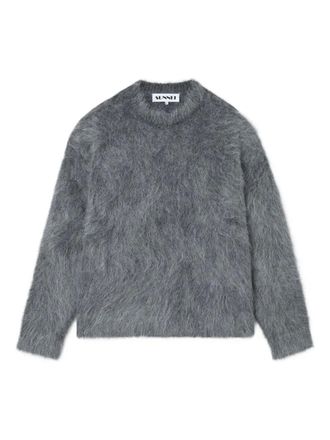 Sunnei brushed knitted sweater - Grey
