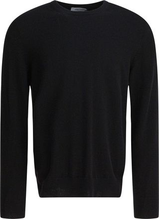 Alexander McQueen Alexander Mcqueen Mens Crew-neck Sweater - Black Cashmere - Size Medium