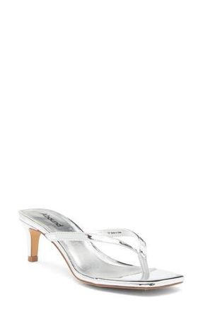 Abound Tina Kitten Heel Sandal in Silver Metallic at Nordstrom Rack, Size 8.5
