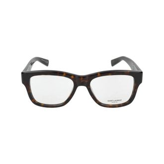 Saint Laurent Glasses, unisex, Brown, 54 MM, Havana Transparent Eyeglasses SL 677 002