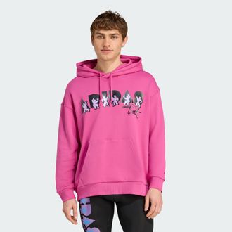 adidas Mens x Jeremy Scott Hoodie - Pink - Size Medium