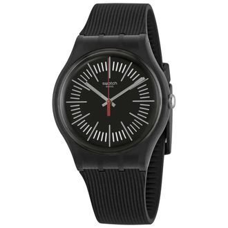 Swatch INTERCYDERAL Quartz Black Dial Mens Watch SUOB178