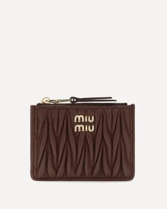 Miu Miu Leather Wallet with logo Female UNI