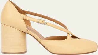 Maison Margiela Tabi Strappy Block-Heel Pumps