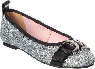 Scotch & Soda Scotch & Soda Mira Glitter & Leather Ballet Flat