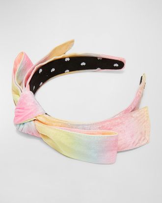 Lele Sadoughi Shirley Velvet Bow Headband