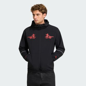 adidas adidas Performance Mens Arsenal FC Places+Faces Jacket - Black - Size Medium