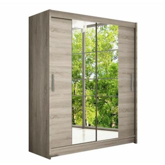 Mirjan24 Mobilier1 - Armario Closico 132, Trufa Roble, 200x150x58cm, Puertas De Armario: Correderas, N&uacute;mero De Estantes: 0