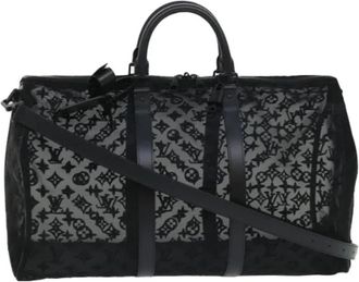 Louis Vuitton Pre-owned Nylon Weekendtas - Dames - Vintage Weekendtas - Zwart - ONE Size - Nylon - Vintage