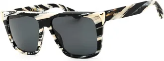 Roberto Cavalli SRC094M 0AHH Shiny Leopard Pattern/Grey Gradient