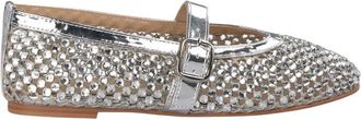 Alma En Pena Net ballerina met strass - Dames - Ballerinas - Grijs - 37 EU - Schoenen