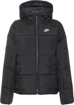 Nike effen gewatteerd zwart pufferjack