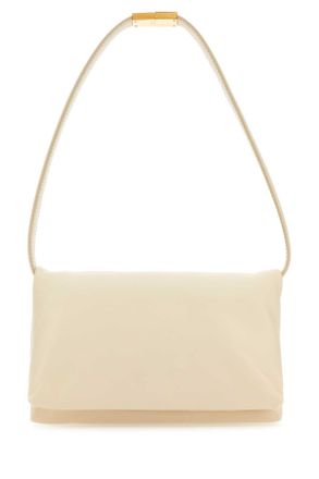 Marni Ivory Leather Prisma Shoulder Bag