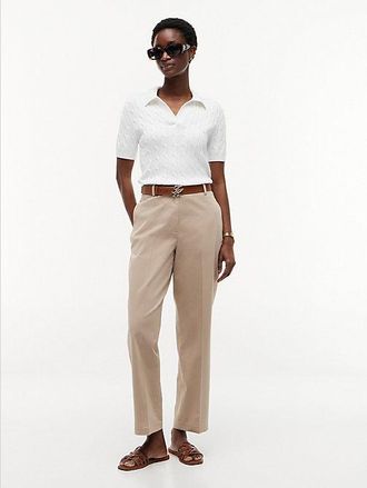 Tommy Hilfiger Pantal&oacute;n chino recto de corte slim con efecto lavado
